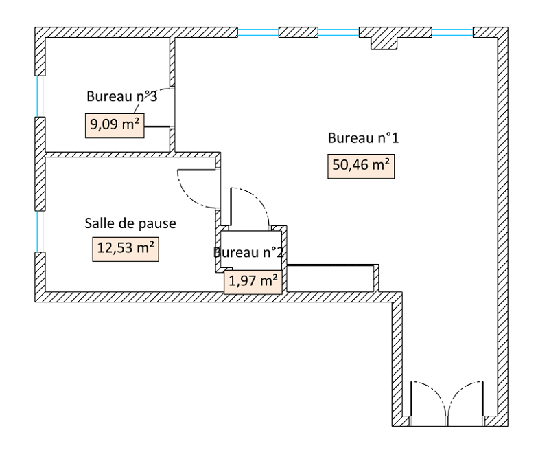 Bureaux à vendre - 74.0 m2 - 44 - Loire-Atlantique