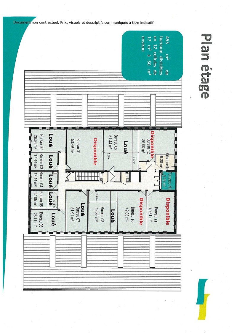 Agrandir la photo Bureaux à louer - 53.0 m2 - 44 - Loire-Atlantique